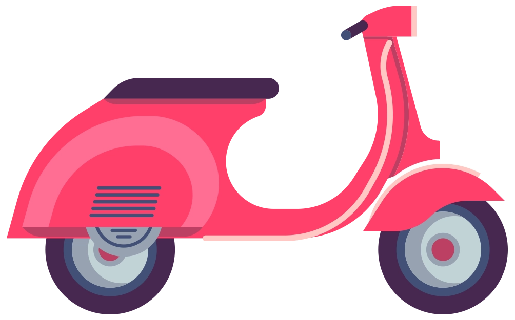Illustratie scooter